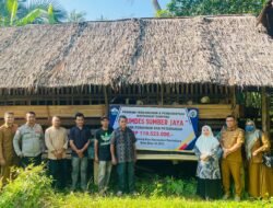 BUMDes Sumber Jaya Terima Bantuan Kambing dan Bibit Udang Program Ketahanan Pangan