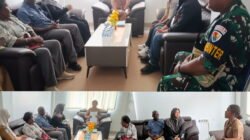 Babinterau Lanud YKU, menjalin Sinergi Bersama Instansi Pemerintah Distrik Wania, Puskesmas dan Malkon PTFI