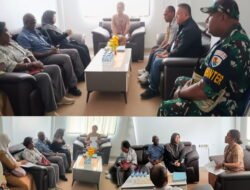 Babinterau Lanud YKU, menjalin Sinergi Bersama Instansi Pemerintah Distrik Wania, Puskesmas dan Malkon PTFI