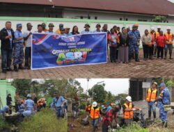 Gerakan ASRI, Lanud Yohanis Kapiyau Timika Tekan Angka Malaria Lewat Jumat Bersih Di Kampung Nawaripi