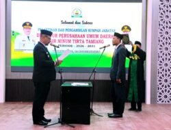 SAH! Bupati Armia Pahmi Lantik Juanda sebagai Direktur Perumda Air Minum Tirta Tamiang