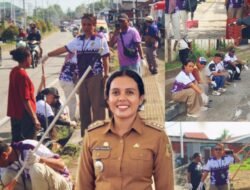 Distrik Wania Gelar “Friday Clean-up” dan Sosialisasi Kebersihan bagi Pelaku Usaha