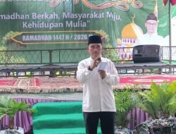 Warga Nusa Tunggal Bergotong Royong Sambut Safari Ramadhan Pemkab OKU Timu