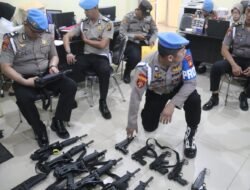 Disiplin Diperketat, Kapolda Sumsel Periksa Senpi Personel