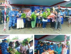 Sambut Idul Fitri 1447 H, Lanud Yohanis Kapiyau Ikut Semarakkan Bazar Ramadhan TNI di Koramil Timika