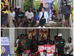 Turun ke Akar Rumput, Nancy Raweyai Bawa 600 Kg Bibit Jagung untuk OAP di Jayanti