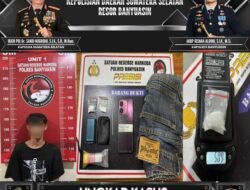 Polisi Tangkap Pengedar Sabu di Area Pemakaman Banyuasin, Timbangan Digital dan Ponsel Disita