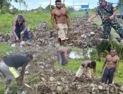Babinterau Lanud YKU, Gaungkan Kemandirian Pangan Lewat Budidaya Keladi