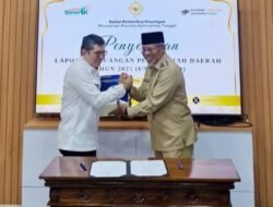Penyerahan Laporan LKPD Pemkab Kotawaringin Barat TA 2025, Kepada BPK Provinsi Kalimantan Tengah.
