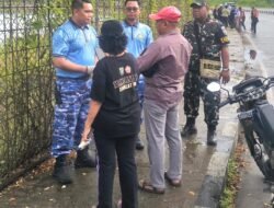 Songsong HUT TNI AU ke 80 Lanud YKU Lakukan Kerja Bakti di Jalan ke Bandara Moses Kilangin