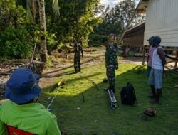 Satgas TMMD Reg 128 Kodim 1710/Mimika, Laksanakan Pencarian Titik Sumber Air.