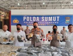 Polresta Deliserdang Ungkap Jaringan Internasional dan Tangkap Narkotika Senilai Rp 57 Milyar