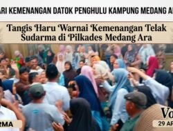 Tangis Haru Warnai Kemenangan Telak Sudarma di Pildatok Medang Ara