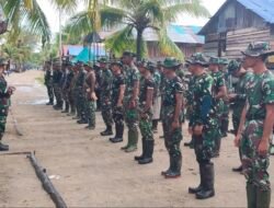 Diawali dengan Apel Pagi, Satgas TMMD Reg 128 Siap Kerja Maksimal