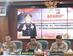 Kunker di Polres Kotawaringin Barat, Wakapolda Kalteng Beri Arahan Strategis kepada Personel 