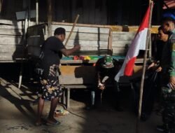 Ciptakan Lingkungan Bersih Satgas TMMD Reg 128 Kerja Bakti Bersama Warga 