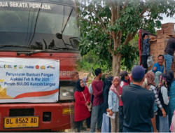 BULOG Kancab Langsa Salurkan Bantuan Pangan untuk Lima Kampung di Karang Baru