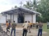 Mengawali Rehab Gereja St. Klemens Keakwa, Satgas TMMD Reg 128 Kodim 1710/Mimika Tinjau dan Mengukur.