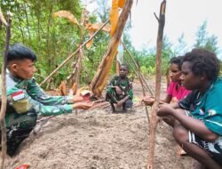 Satgas TMMD Edukasi Warga Keakwa Cara Semai Bibit Cabai