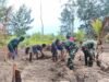 Setelah Pembukaan Lahan Rampung, Satgas TMMD Bersama Warga Mulai Pembuatan Bedengan