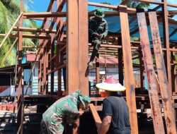 Pengerjaan Fisik dan Nonfisik Berjalan, TMMD Reg ke 128 di Keakwa Capai 35 Persen