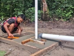 Satgas TMMD Laksanakan Pengecoran Septik Tank, Lanjutan Pembangunan MCK Umum