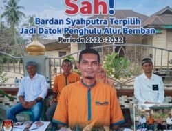 Sah! Bardan Syahputra Terpilih Jadi Datok Penghulu Alur Bemban Periode 2026-2032