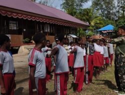 Satgas TMMD Bekali Pelajar dengan Materi PBB dan Wawasan Kebangsaan