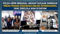 Polda Kepri Berhasil Ungkap Dugaan Jaringan Tindak Pidana Perjudian Online Internasional Yang Dikelola WNA Di Batam