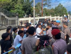 Tangkap Aktor Intelektual Mafia BBM Bersubsidi di Paluta “, Puluhan Mahasiswa Geruduk Polres Tapanuli Selatan