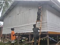 Satgas TMMD Kodim 1710/Mimika Kebut Pemasangan Instalasi Listrik Gereja di Keakwa