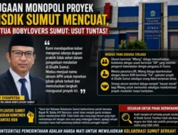 Dugaan Monopoli Proyek Disdik Sumut Mencuat, Ketua Bobbylovers Sumut : Usut Tuntas!
