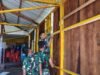 Satgas TMMD Kodim 1710/Mimika Lanjutkan Pemasangan Rangka Dinding Bagian Dalam Gereja Santo Klemens