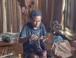 Noken Adalah Cerita Kehidupan Papua, Satgas Swasembada Yonif 121 MK Koops TNI Habema Menenun bersama Masyarakat