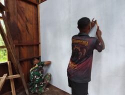 Pemasangan Dinding Kamar Terus Dikebut, Satgas TMMD Optimalkan Progres Pembangunan Rumah 