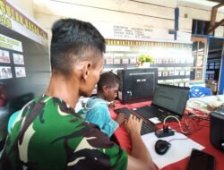 Satgas TMMD Hadirkan Edukasi Teknologi untuk Anak-Anak Kampung Keakwa