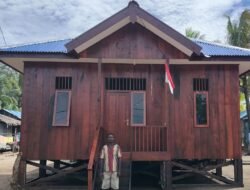 Nikodemus Awaiti Bersyukur Rumah Program TMMD Rampung Dibangun