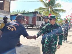 Kasiter Kasrem 173/PVB Tinjau Progres TMMD Ke-128 Kodim 1710/Mimika di Kampung Keakwa