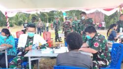 Bakti Sosial Pengobatan Gratis dan Makan Bersama Warnai Penutupan TMMD Keakwa