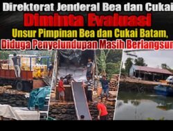 Direktorat Jenderal Bea dan Cukai Diminta Evaluasi Unsur Pimpinan Bea dan Cukai Batam, Diduga Penyelundupan Masih Berlangsung