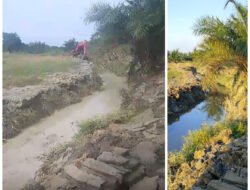 Pertamina EP Rantau Field dan Masyarakat Desa Paya Meta Kolaborasi Normalisasi Saluran Irigasi Sawah