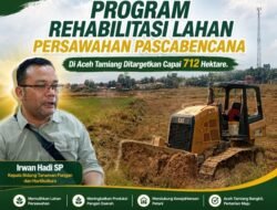 Program Rehabilitasi Lahan Persawahan Pascabencana Di Aceh Tamiang Capai 712 Hektare