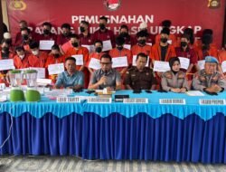 Polda Sumsel Musnahkan Barang Bukti Narkoba Senilai Rp2,2 Miliar, Selamatkan 34 Ribu Jiwa