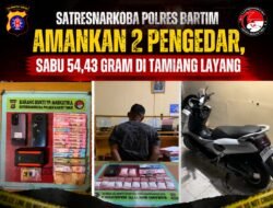 Satresnarkoba Polres Bartim Amankan 2 Pengedar,  Sabu 54,43 Gram di Tamiang Layang